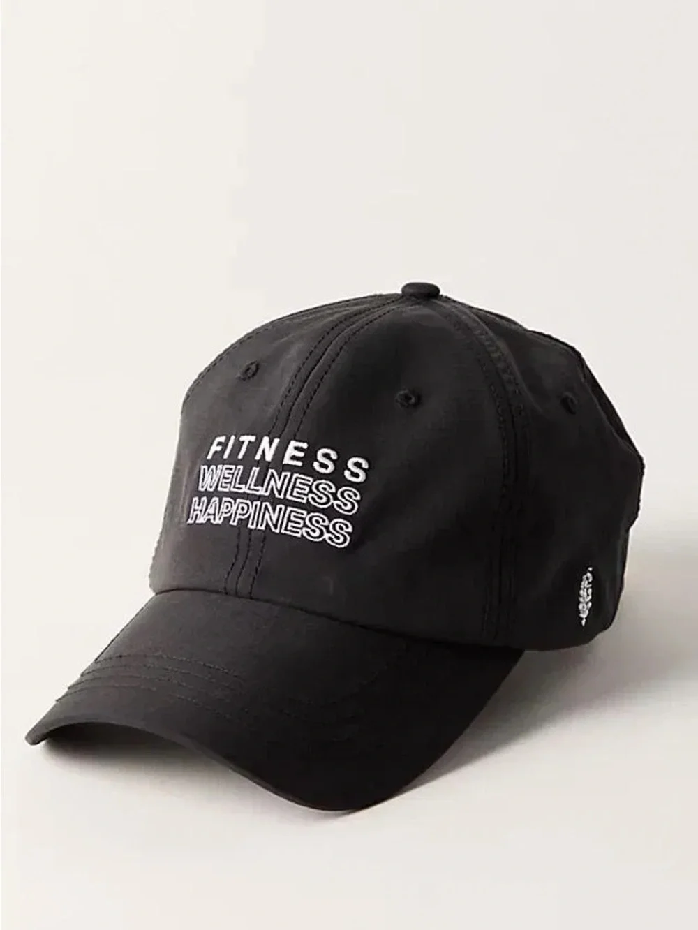 Free People Movement Triple Threat Baseball Hat Lightweight Black NWOT